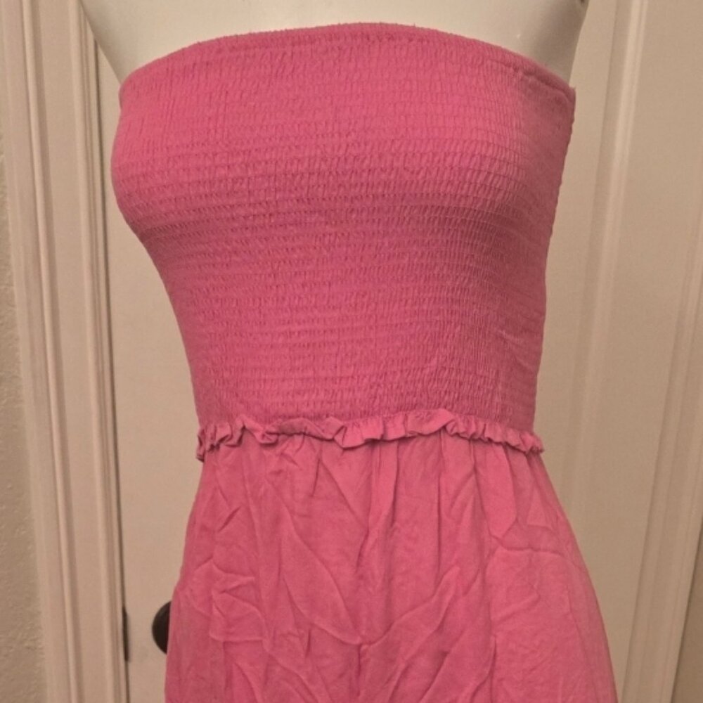 Forever 21 Pink Tube Long Maxi Dress NWT